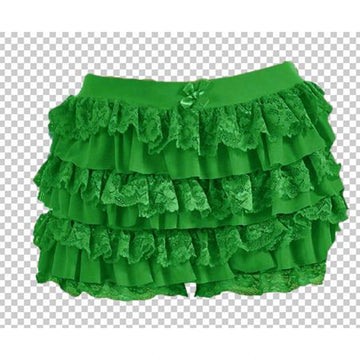 MQTIME  -  Women's Y2K Vintage Lace Patchwork Loungewear Bottoms Elastic High Waist with Bow Decor Ruffled Layered Tiered Shorts
